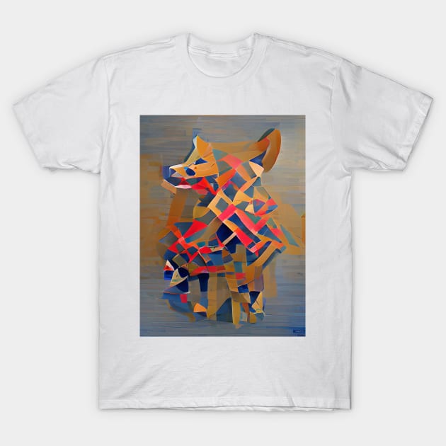 Dog Geometric Modern Abstract Gift T-Shirt by Banditec